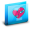 Folder Broken Heart Blue Icon 32x32 png
